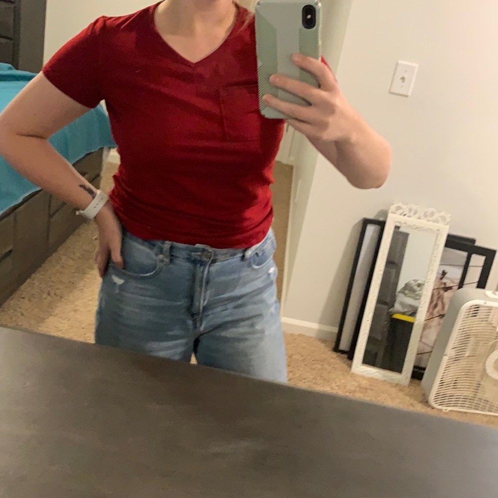 Large red t shirt